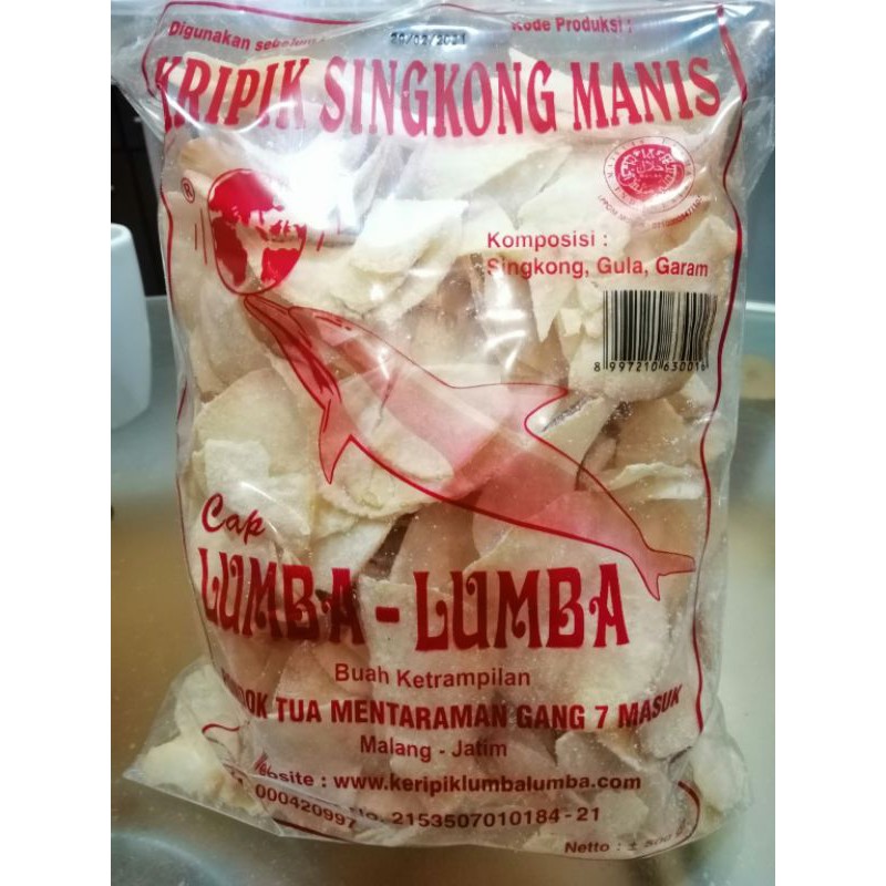 Jual Keripik Singkong Manis Asin Cap Lumba Lumba 500gram Shopee Indonesia