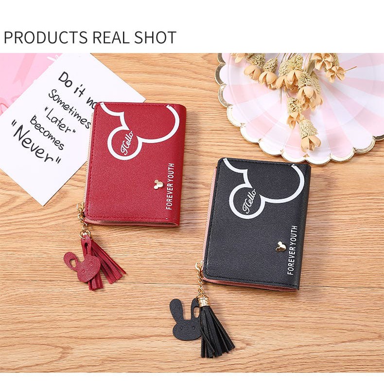 (27AN.ID) COD Dompet Wanita D109 Import Murah Dompet Lipat Kecil Lucu Cantik-8