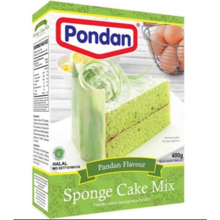 

❤ BORNEO ❤ PONDAN SPONGE CAKE MIX PANDAN 400gr