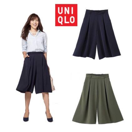 GU UNIQLO WOMEN'S CULLOTES PANTS - KULOT WANITA - ORIGINAL BRANDED - BRANDED ORIGINAL