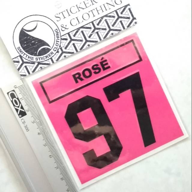 Stiker BP Rose 97 Cutting Sticker 2W PINK