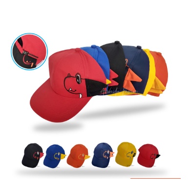 Topi Anak Bordir Dino / Topi Bassball Anak Bordir Dinosaurus / Topi Anak Lucu Terlaris Usia  2-10 Tahun