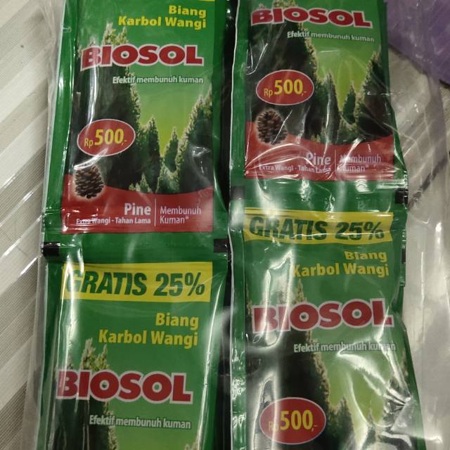 KARBOL BIOSOL.SEPACK 24 PCS.HARGA GROSIR