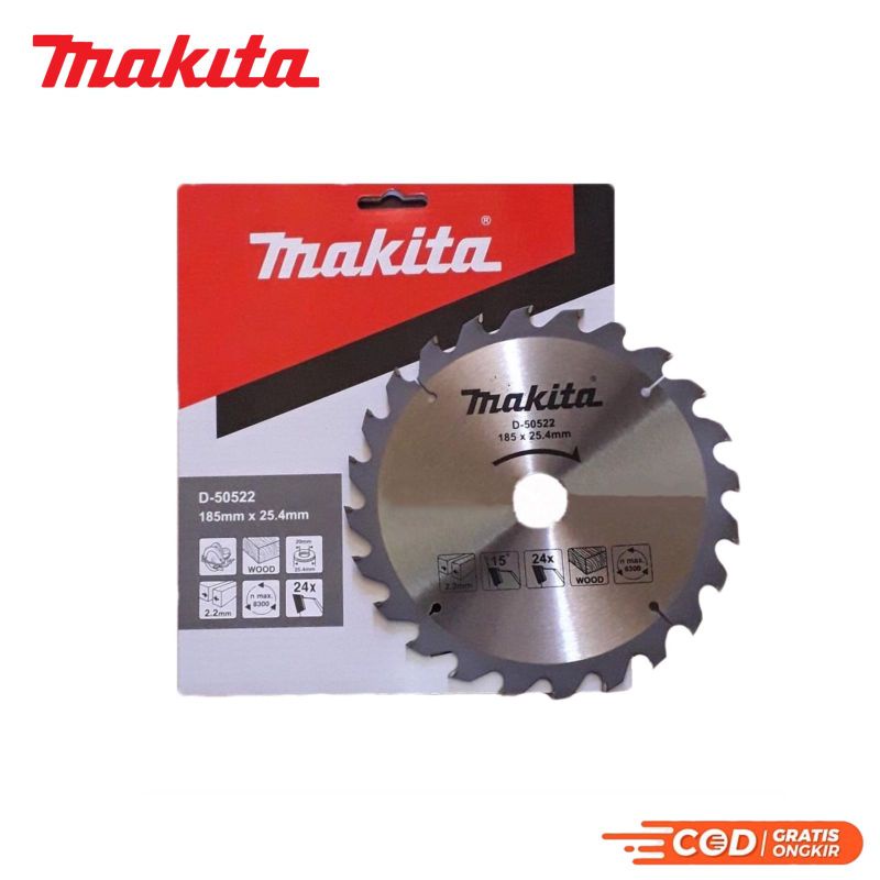 Makita 7” x 24 T Mata Potong Kayu D-50522 Circular Saw Blade