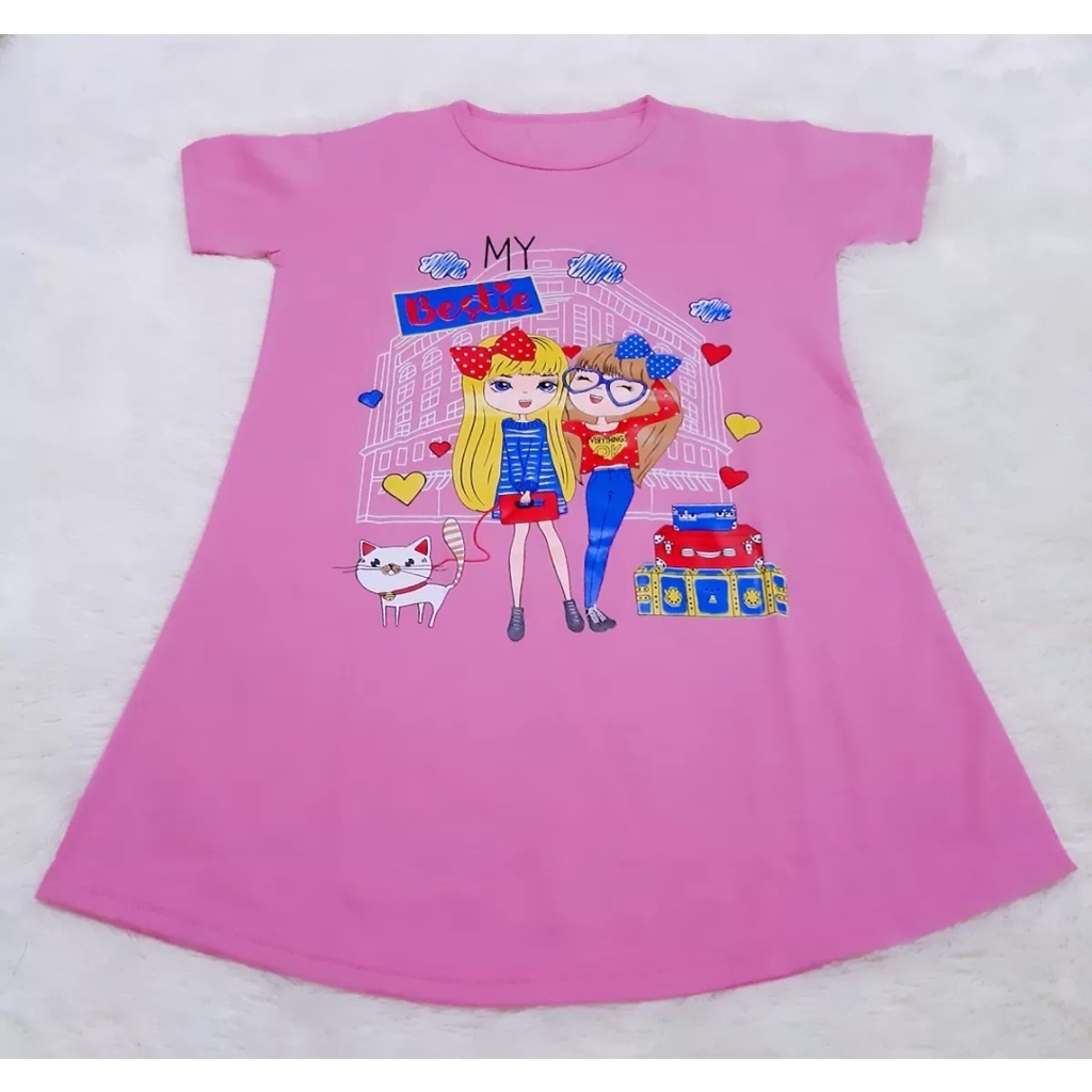 daster anak perempuan murah/dress anak cewek 1-6 tahun KUROMI