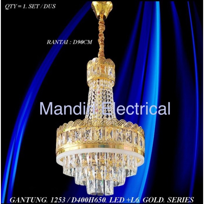 Lampu Gantung Kristal Ruang Tamu 1253 Chandelier