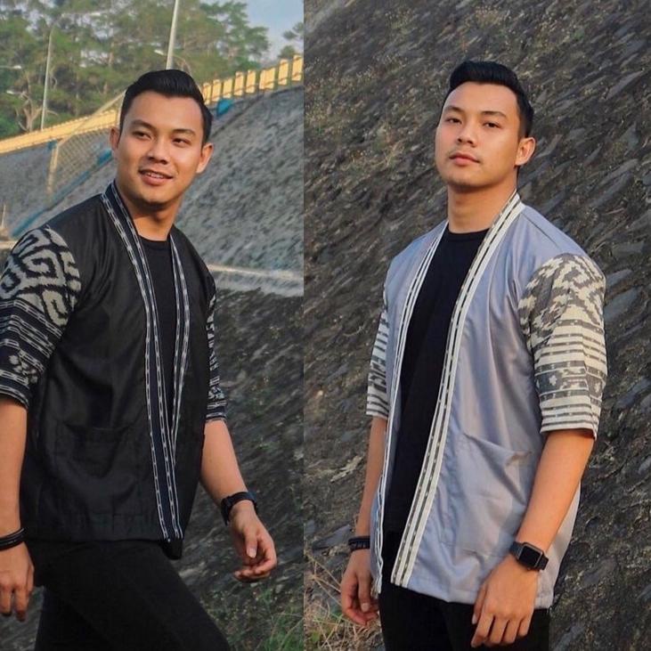 [KODE IIRCK] KIMONO SONGKET / TENUN OUTER UNISEX BATIK KAMPUS TROSO PEKALONGAN OUTWEAR OUTFIT KONDAN