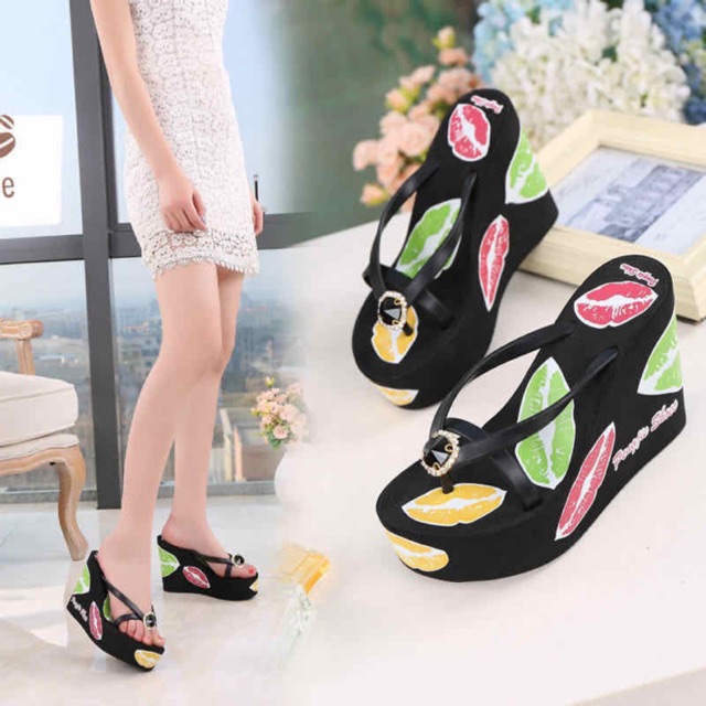 [GROSIR][COD] SEVEN_DAY TERBATAS WEDGES  WANITA SANDAL WANITA W-07