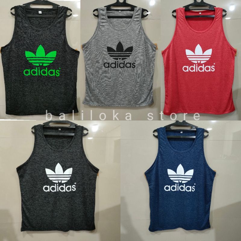 SINGLET PRIA DEWASA KAIN SERAT/ADIDAS