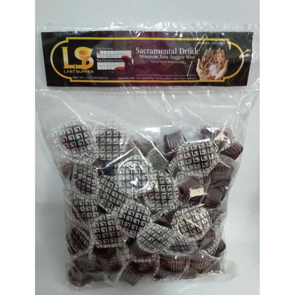 Minuman Anggur Mint Perjamuan Cup (isi 100)