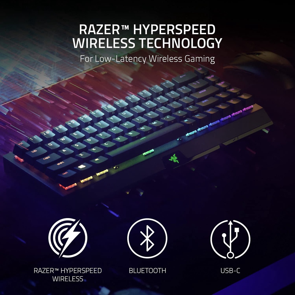 Razer Blackwidow V3 Mini 65% RGB Wireless Gaming Keyboard