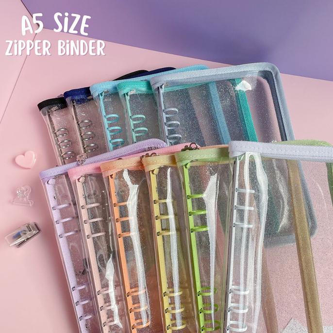 

Zipper Photocard Binder 6 Ring A5 / Binder Album Photocard Polaroid