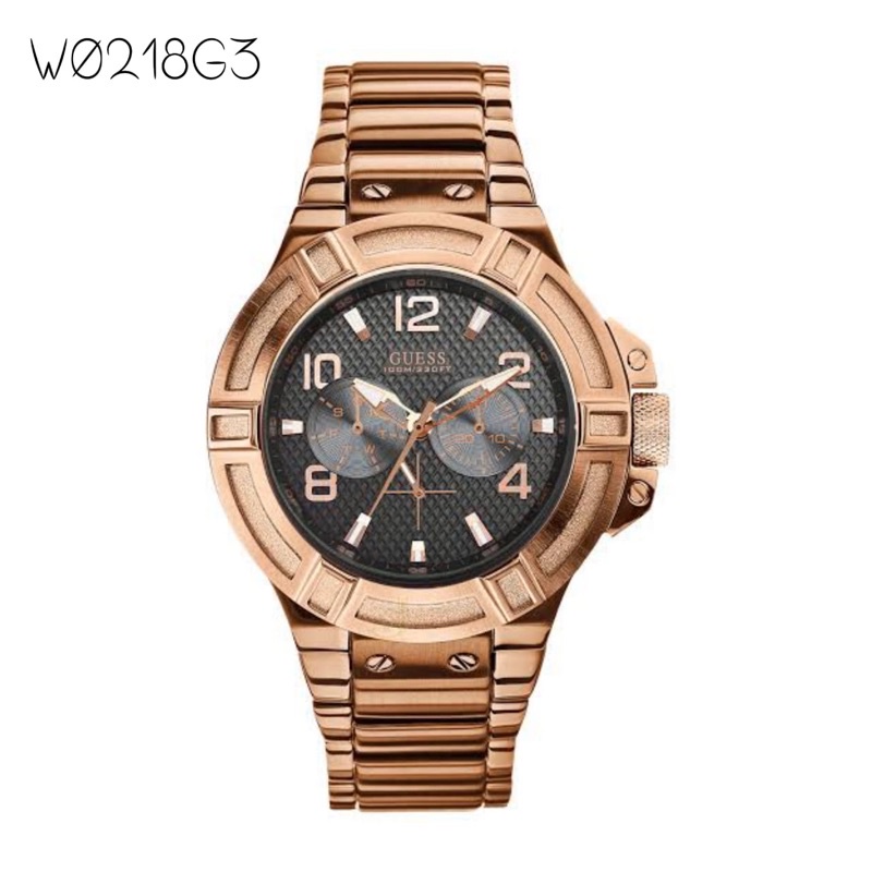 JAM TANGAN GUESS PRIA W0218G3 STAINLESS STEEL ORIGINAL BM