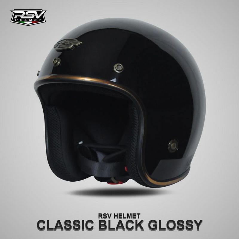 Helm RSV CLASSIC BLACK GLOSSY
