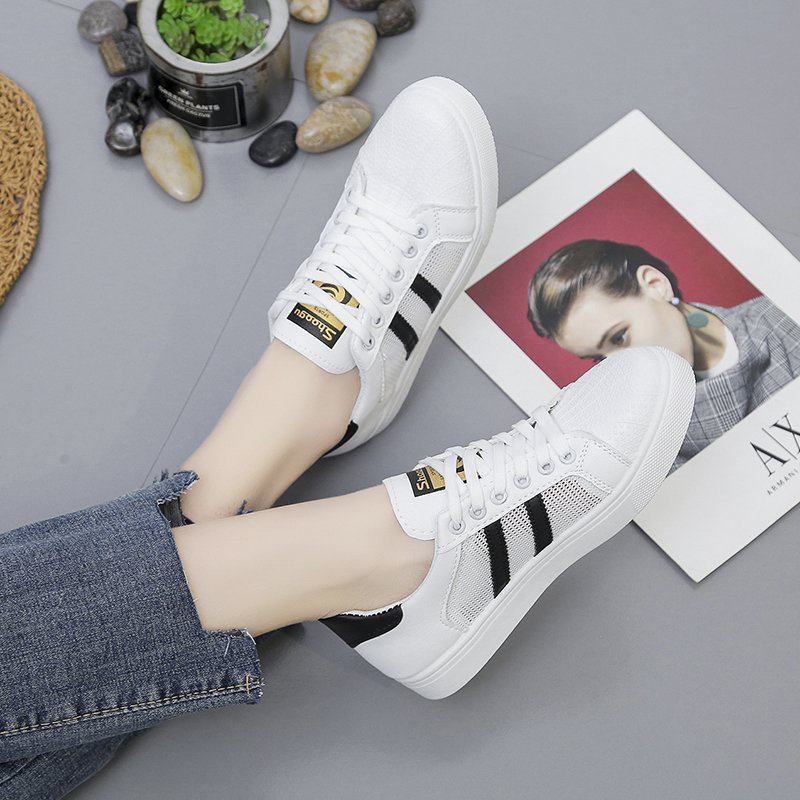 RYX - Glowy Stripe Sepatu Sneakers Wanita Fashion Casual / Olahraga (NO BOX) - Ori Import