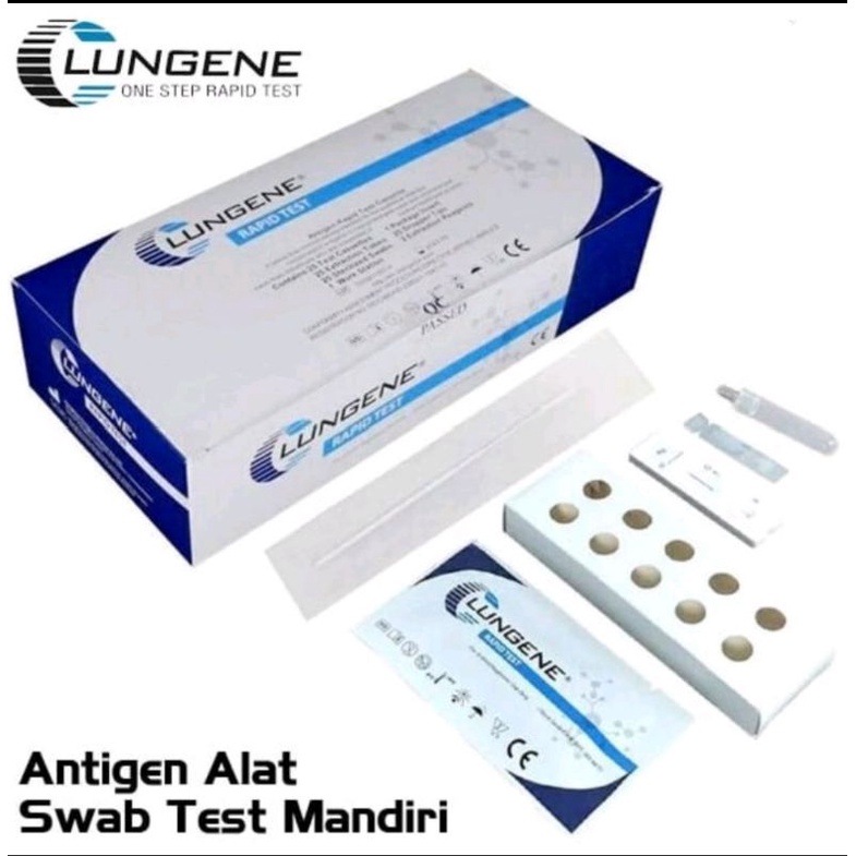 Jual Antigen Alat Swab Test Mandiri Lungene Resmi AKL Kemenkes 2pcs ...