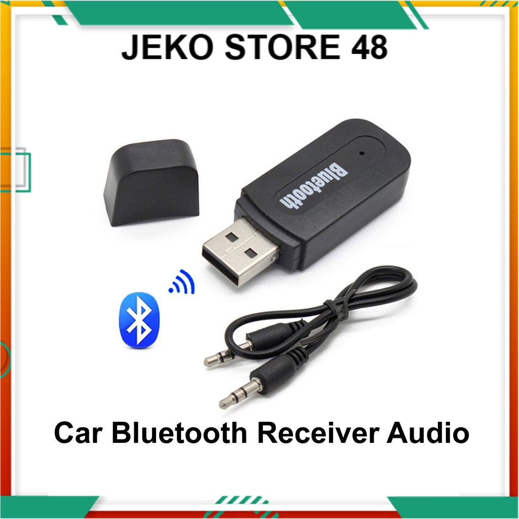 Bluetooth Wireless Audio Receiver Dongle Music Receiver AUX 3.5mm Bluetooth Receiver Type 301 Jack Audio Port 3.5mm Universal Bisa untuk sepiker mobil mode casan wirles poernya JK Jeko Store 48