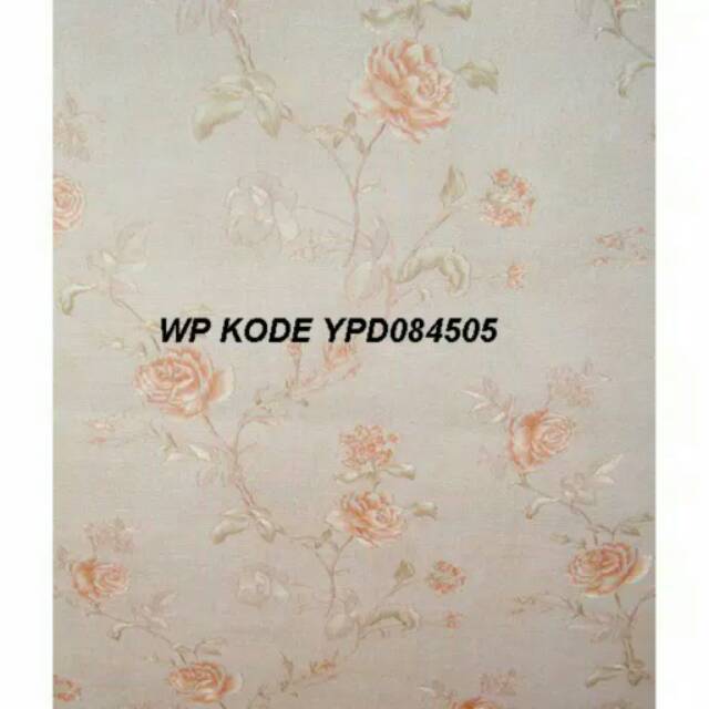 Wallpaper dinding 3D/timbul/motif bunga