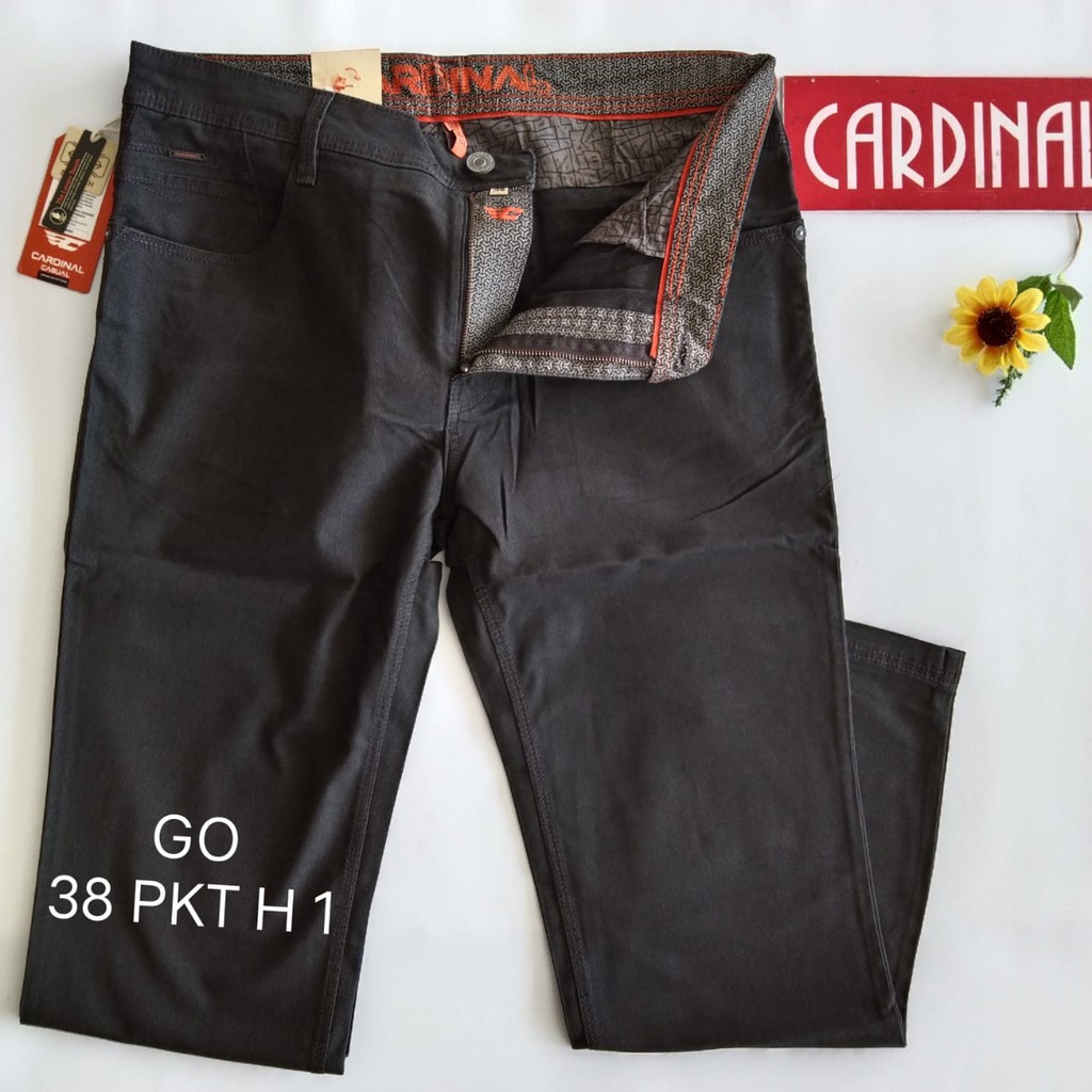 gos 37-38 PKT CARDINAL CASUAL CELANA POCKETS PANJANG Celana Chino Pria Fashion Laki Brand Kekinian