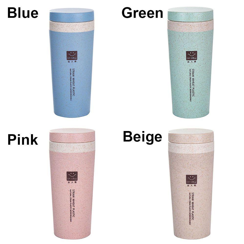 Solighter Travel Mug Dengan Lanyard Biodegradable BPA Free Kreatif Airless Thermo Insulation Cup