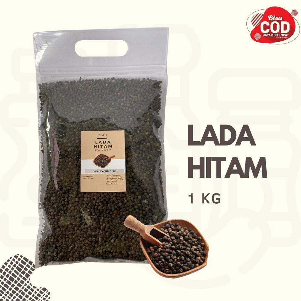 Fad's Bumbu Dapur Bubuk Lada Hitam Bubuk 1 Kg - Lada Putih Bubuk 1 Kg - Lada Hitam Biji 1 Kg - Lada Putih Biji 1 Kg