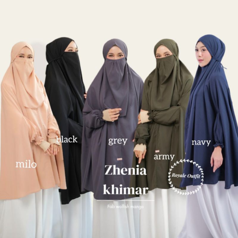 Zhenia khimar khimar untuk umroh khimar series wolfish