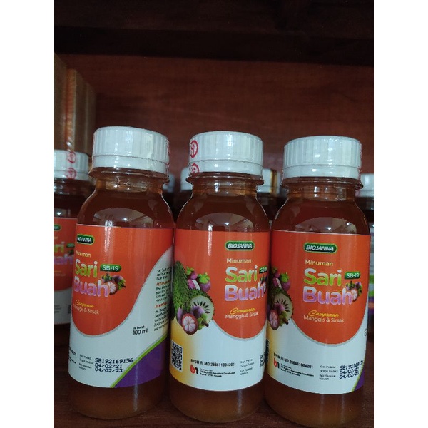Bio Janna SB-19 | Probiotik Lactobasilus | Sari Buah | Minuman Probiotik | Suplemen Kesehatan
