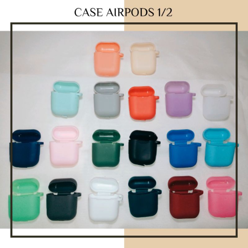 (IP08) AIRPOD 1/2 /CASE AIRPODS /SILIKON AIRPOD/ CASE HEADSET IPHONE