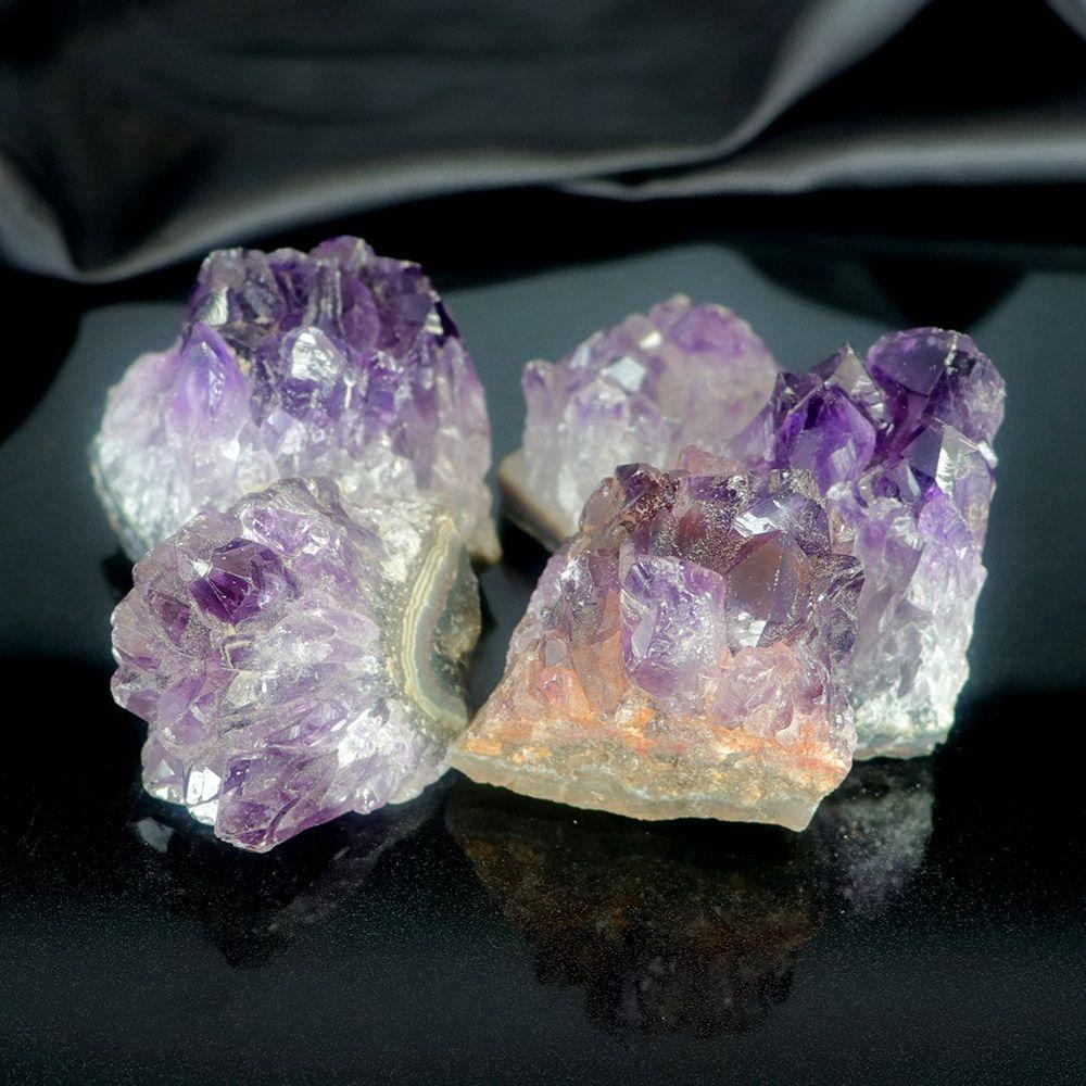 [Elegan] Amethyst Home Decor Rocks Natural Gemstones Fluorite Energy Healing Kerajinan Titik Kristal Batu Kuarsa