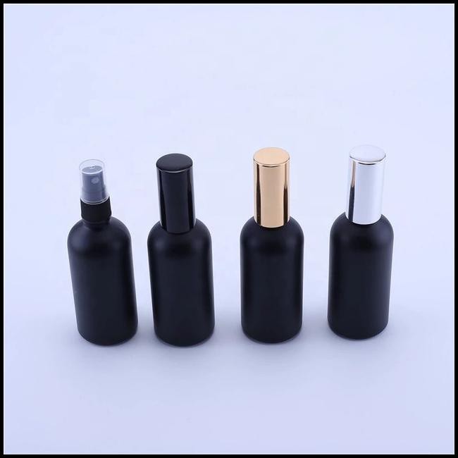 Botol Spray Kaca Hitam Tebal Premium 20Ml/30Ml/50Ml - Spray Gold, 50Ml