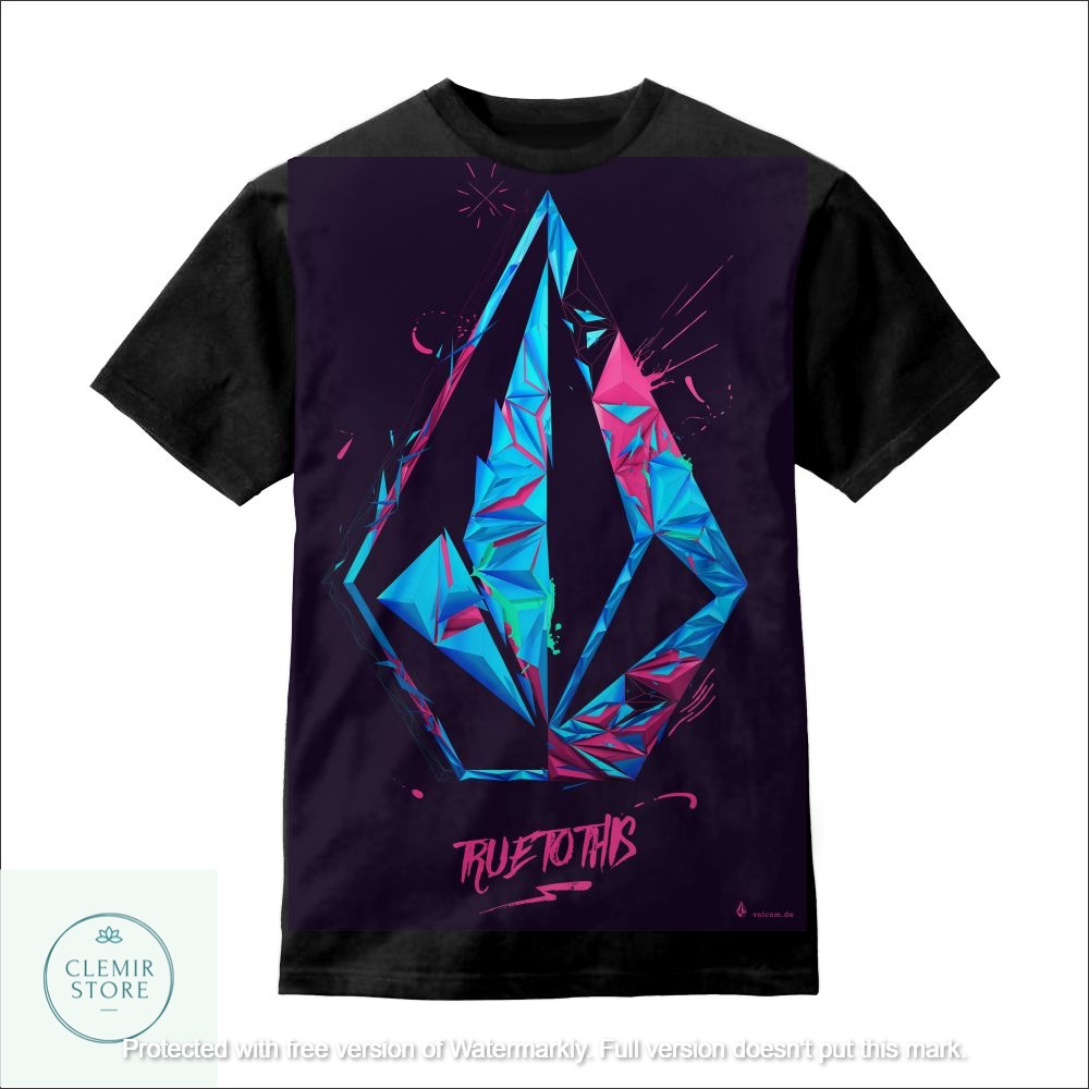 Kaos 3D Anak | Baju Sablon Printing - Baju Kaos 3D Anak Volcom Original Printing (Volcom True To Thi