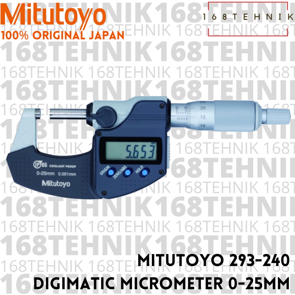 MITUTOYO 293-240-30 DIGITAL MICROMETER  0-25 MM DIGIMATIC MICROMETER