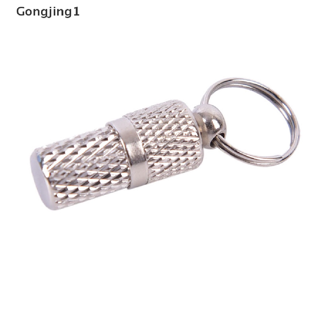 Gongjing1 Tabung LABEL Identitas Alamat Bahan METAL Untuk Kalung Anjing / Kucing