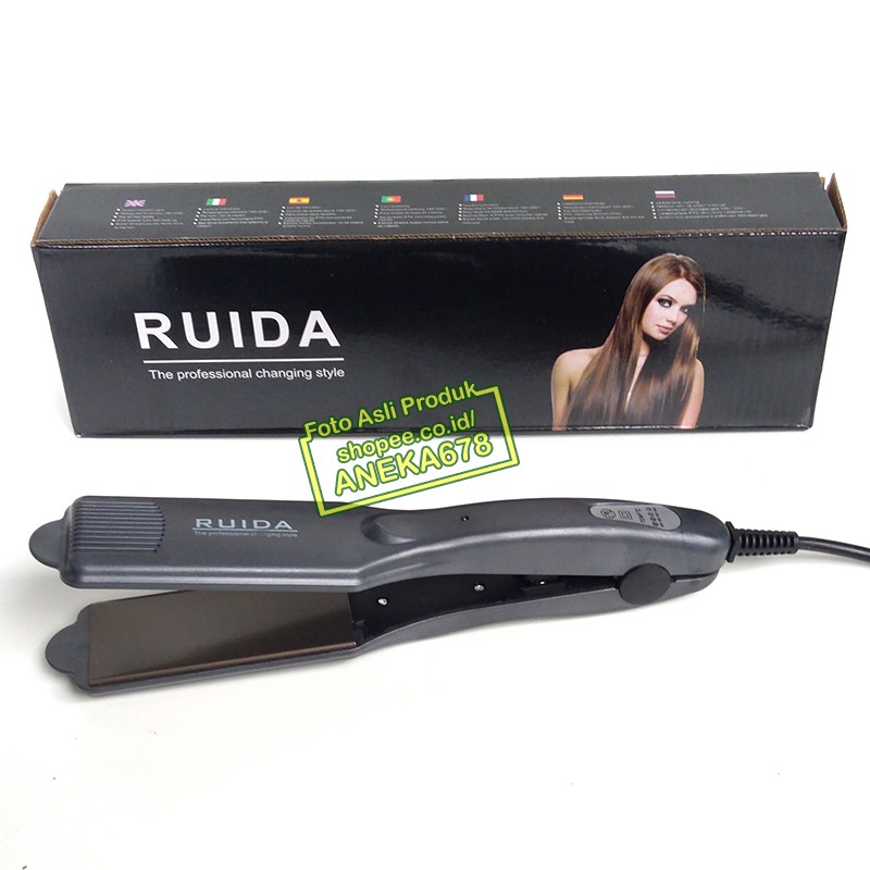 RUIDA PLAT CATOK EXTRA LEBAR ALAT CATOKAN RAMBUT LURUS BESAR ORIGINAL