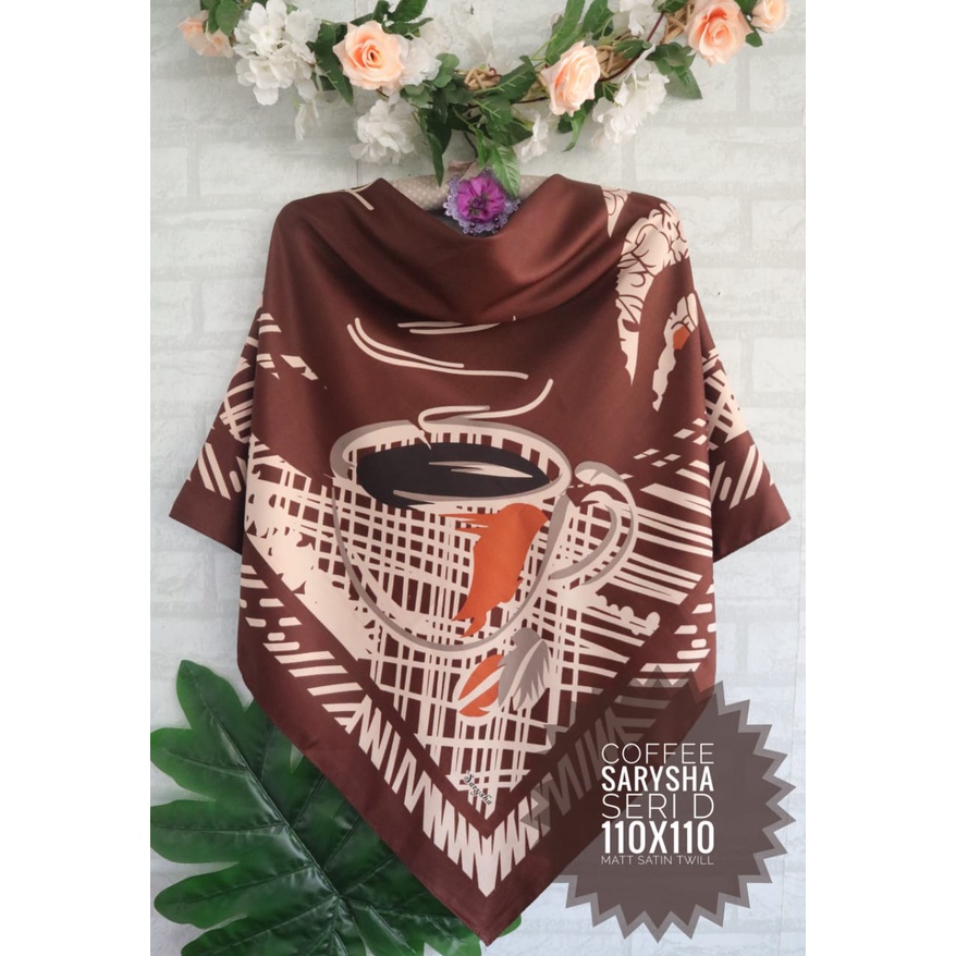 jilbab segiempat motif coffee-1
