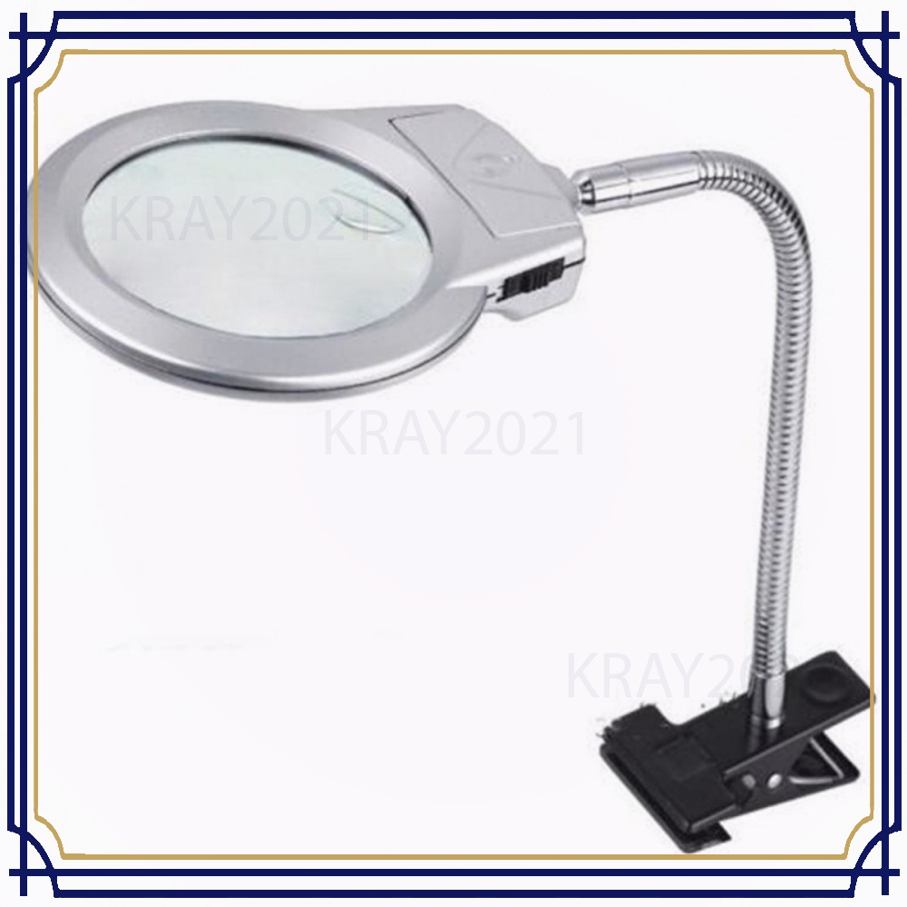 Lampu Meja Portable dengan Kaca Pembesar - MG15122-2B