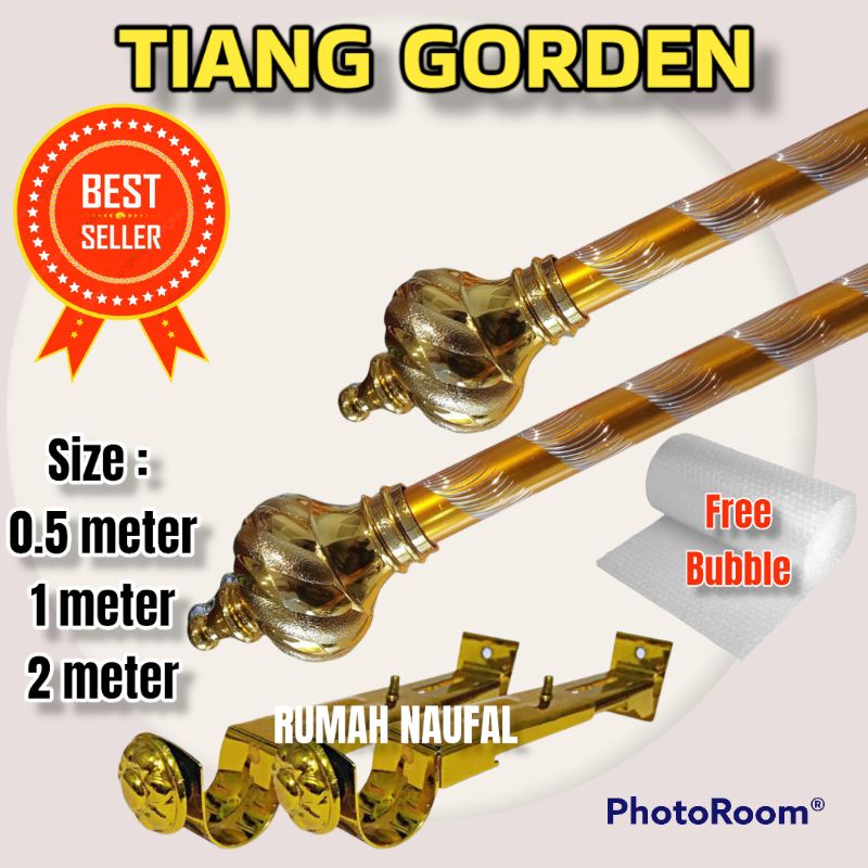 TIANG GORDEN FULL SET / BESI GORDEN / BATANG GORDEN