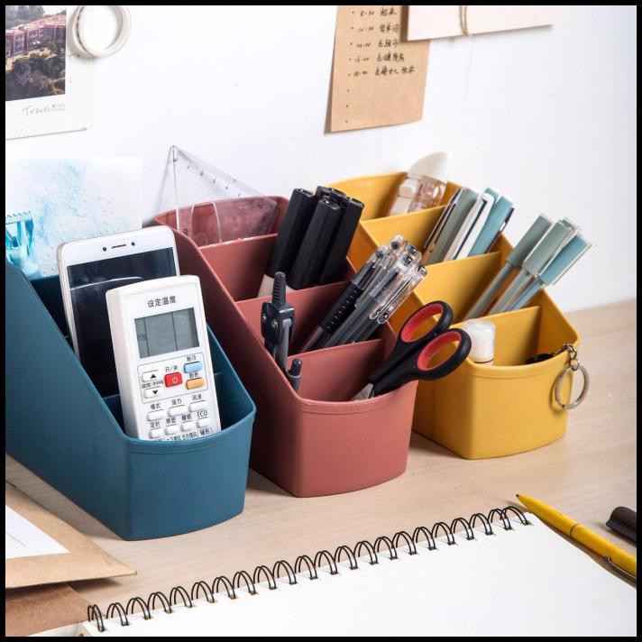 

Rak Organizer Tempat Pensil Pen Stationery Stand - Biru