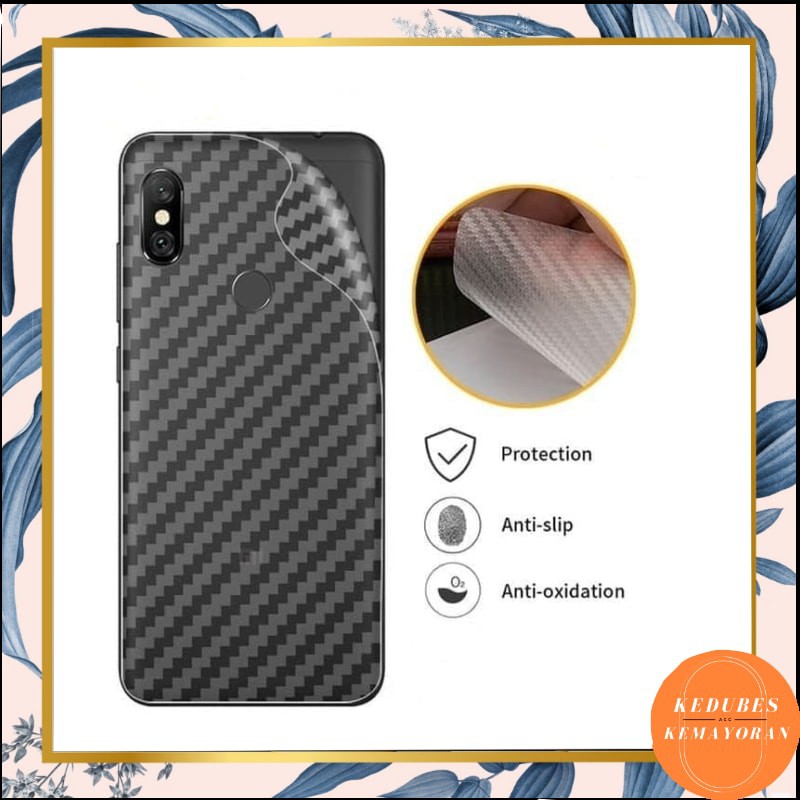 Promo skin carbon Xiaomi 9c, Note 8, 8a pro, Note 9, Note 7, Note 9 pro, 8a Anti gores hp [KK]