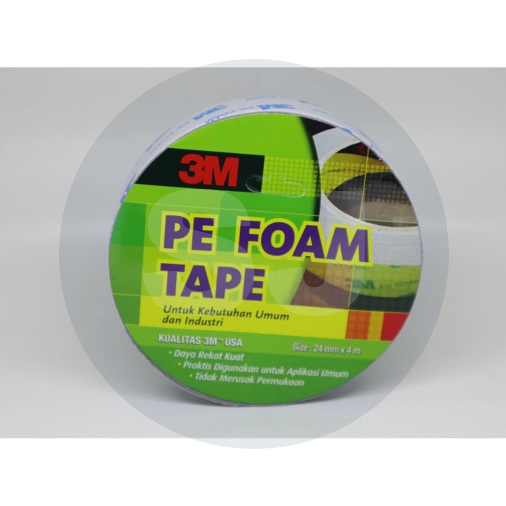 

DOUBLE TAPE BUSA 3M Pe Foam Tape 24mm x 4M ORIGINAL