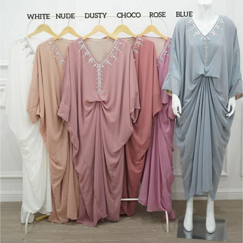 DEALOVA KAFTAN PAYET DIAMOND - HIASAN PERMATA KAFTAN MUSLIM WANITA