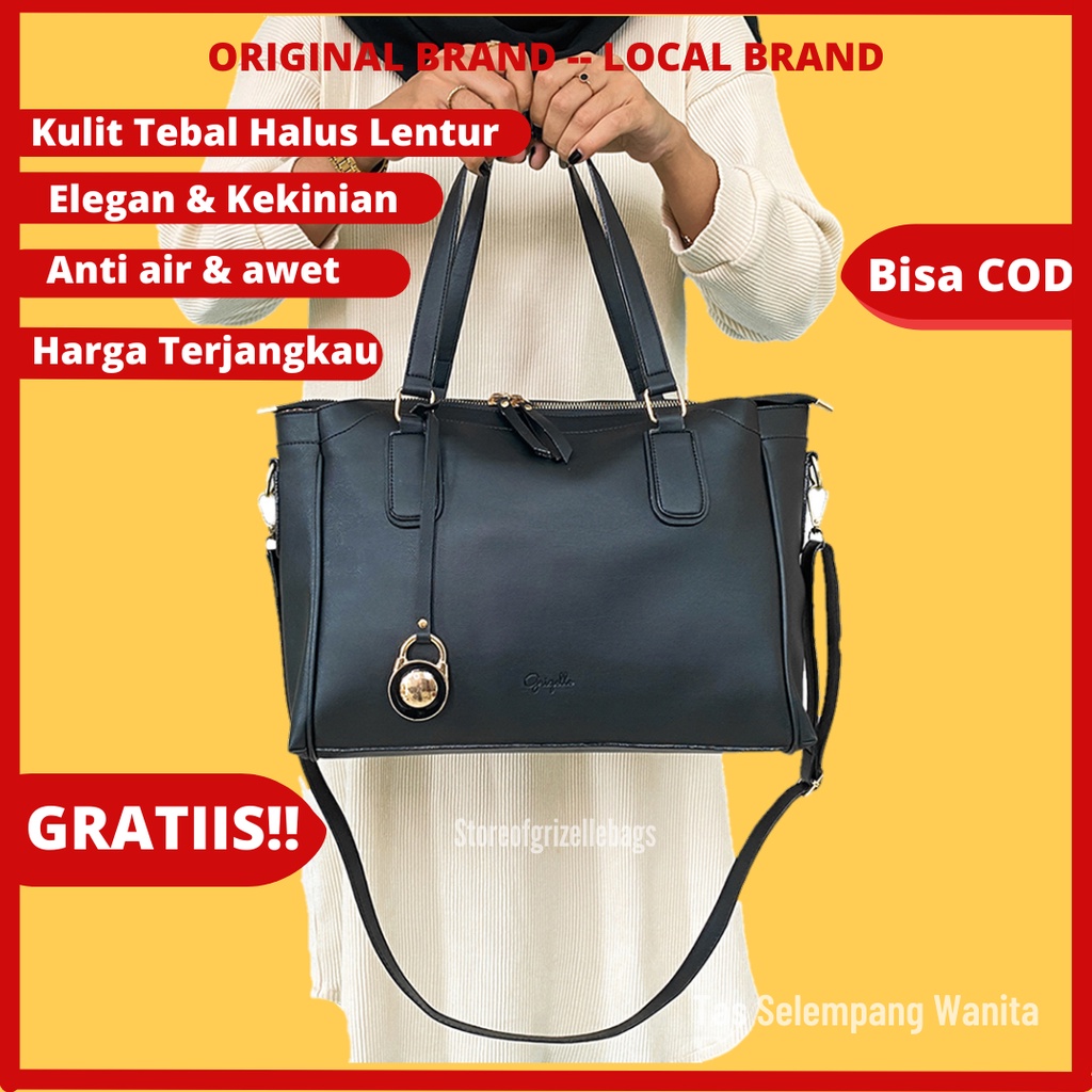 Tas Kerja Kantor Kantoran Ngantor Ngajar Ngampus Ngaji Kulit Kekinian Wanita Ibu Import Ready Batam 