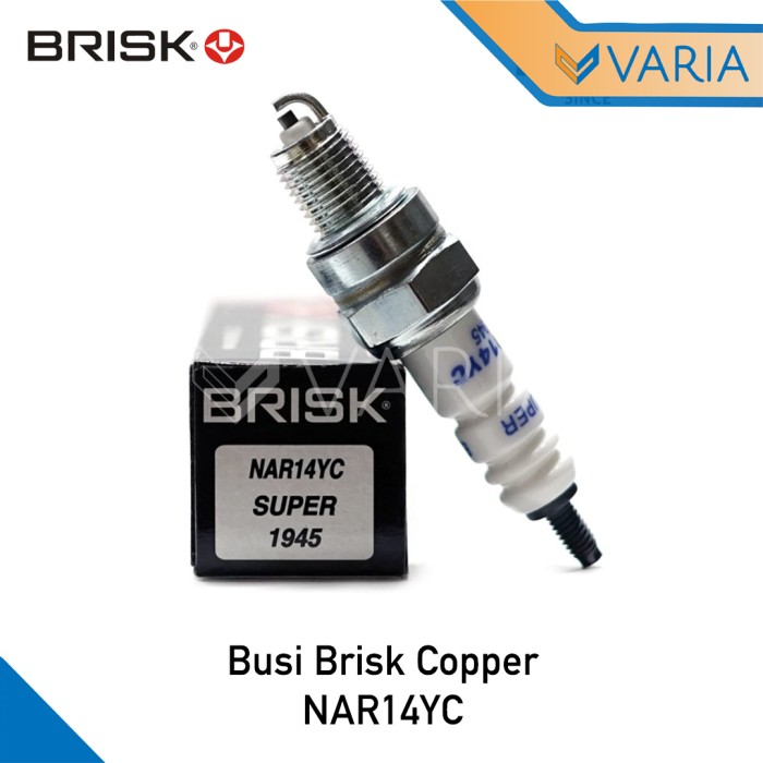 Busi Motor Brisk Copper NAR14YC Supra Jupiter Z Vega Mio Shogun Blitz