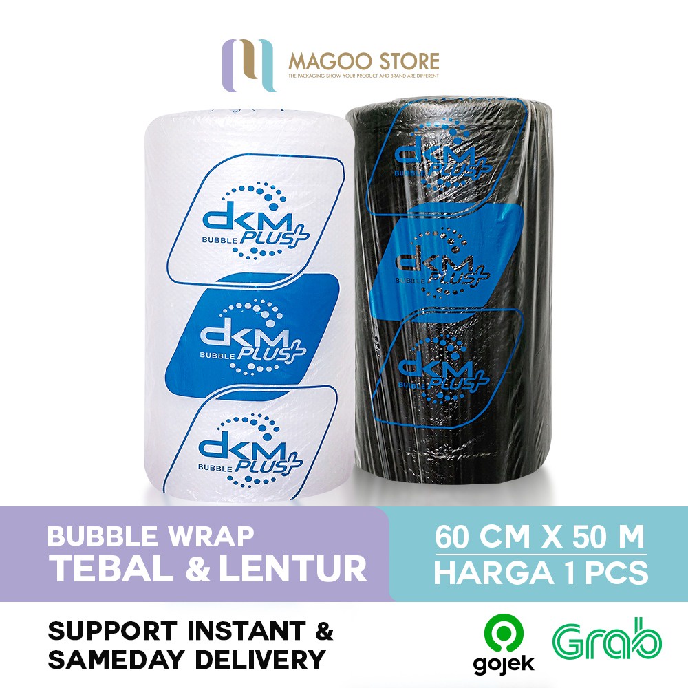 

BUBBLE WRAP 60CM X 50M PREMIUM TEBAL DELKOMAS DKM PLUS TERMURAH SATUAN