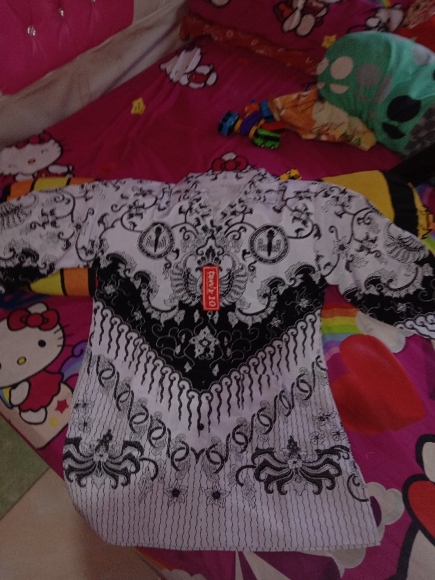 Kemeja Batik Pgri Wanita Berfuring Bahan Polyster By Tensa Yes