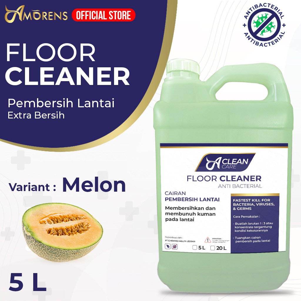 Pembersih Lantai Antibacterial FLOOR CLEANER Amorens 5 Liter