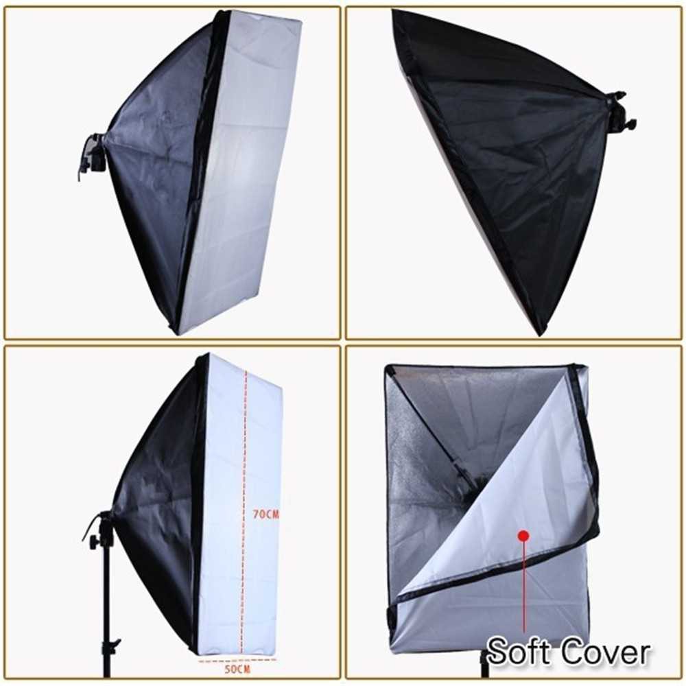 Photo Studio Payung Softbox Lighting Reflektor 50x70cm Single Socket