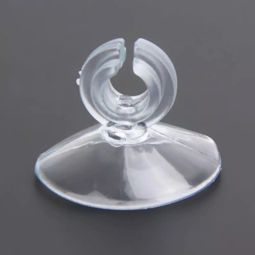 Suction Cup Holder Dop Selang Udara Aerator Akuarium Aquarium 3/16&quot; Hobi Ikan Kolam Rumah Outdoor Peliharaan Kebutuhan Pembersih Menempel Lengket Perekat Transparan Bening Aksesoris Peliharaan Kebutuhan Plastik Karet Lentur Grosir Prakarya Malang