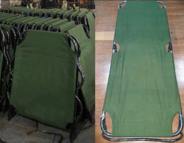 Velbed besi/velbed jadul/ranjang tempat tidur/velbed TNI/POLRI/folding bed lipat 2 velbed pillow