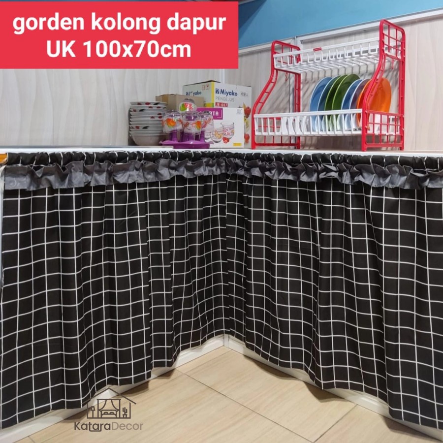 Gorden Kolong Dapur minimalis Free Tali